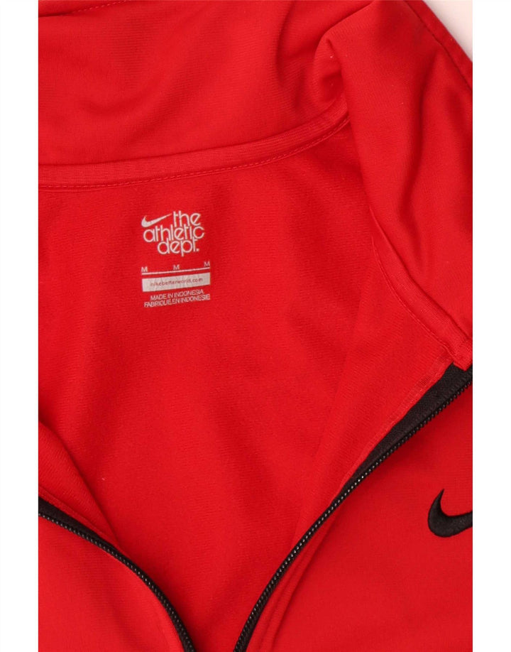 Nike - Chaqueta de chándal para hombre, color rojo medio, poliéster