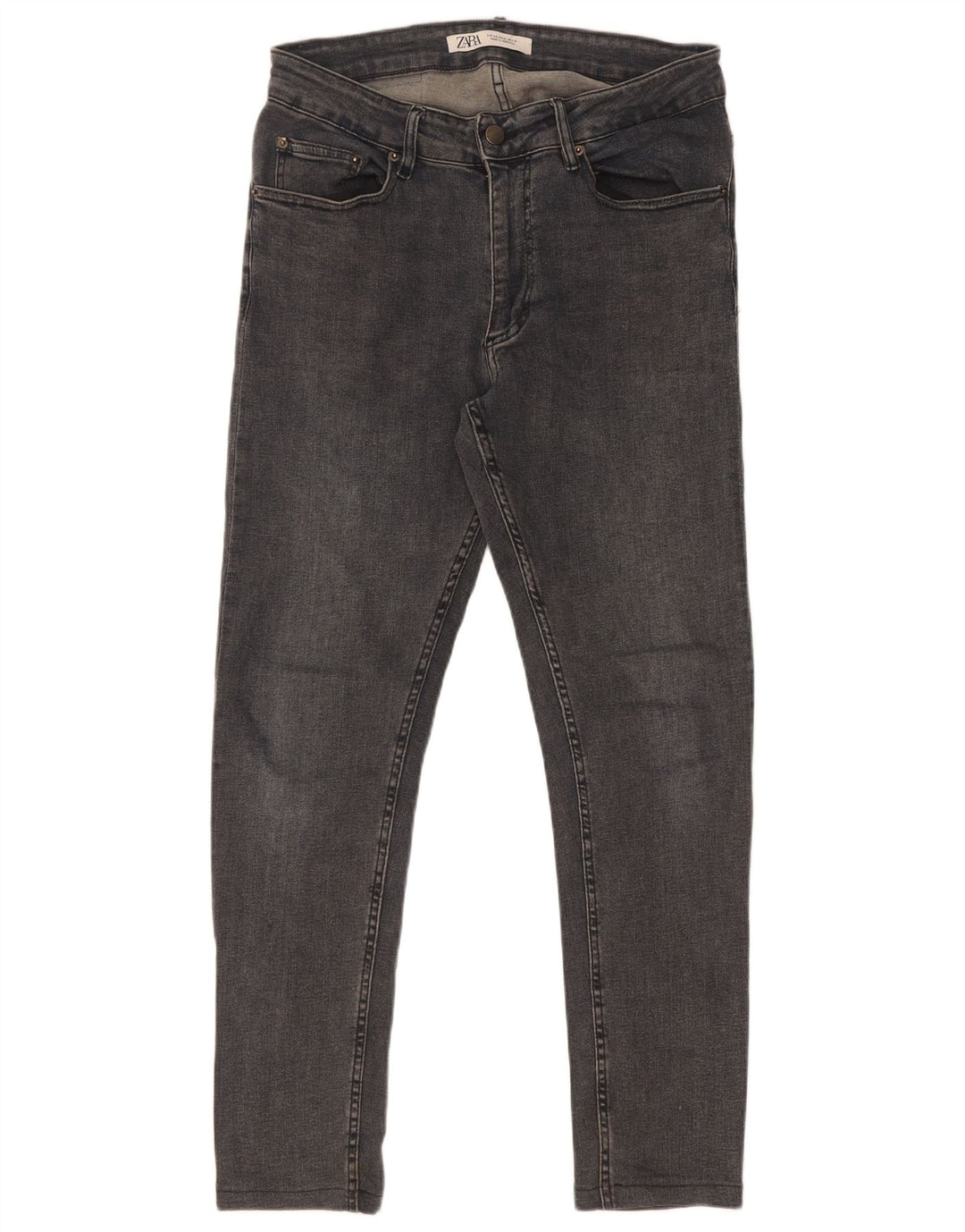 Zara Vaqueros pitillo para hombre EU 40 Medium W31 L29 Gris
