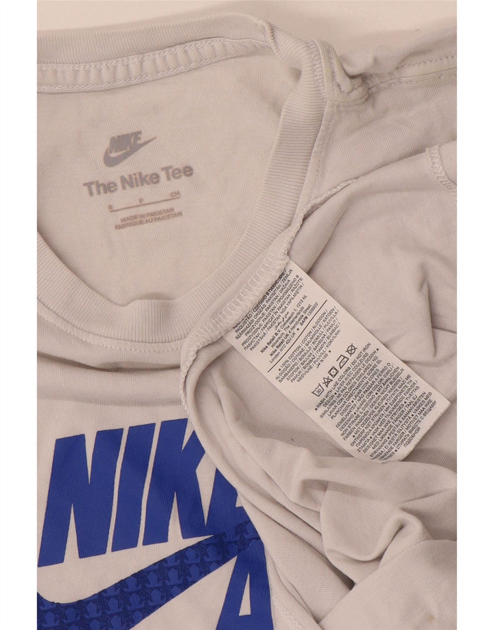 Nike - Camiseta gráfica para hombre, talla pequeña, algodón blanco