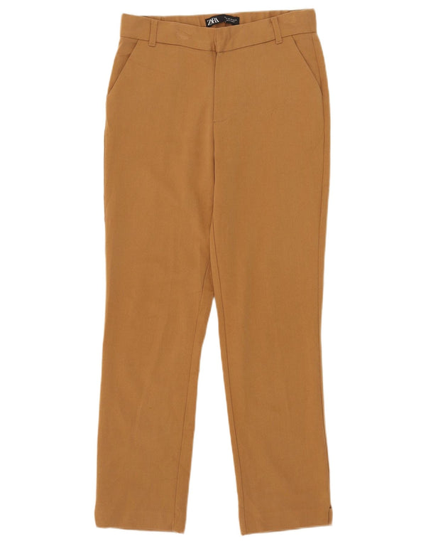 Zara Mujer Pantalón Chino Slim XS W24 L26 Beige