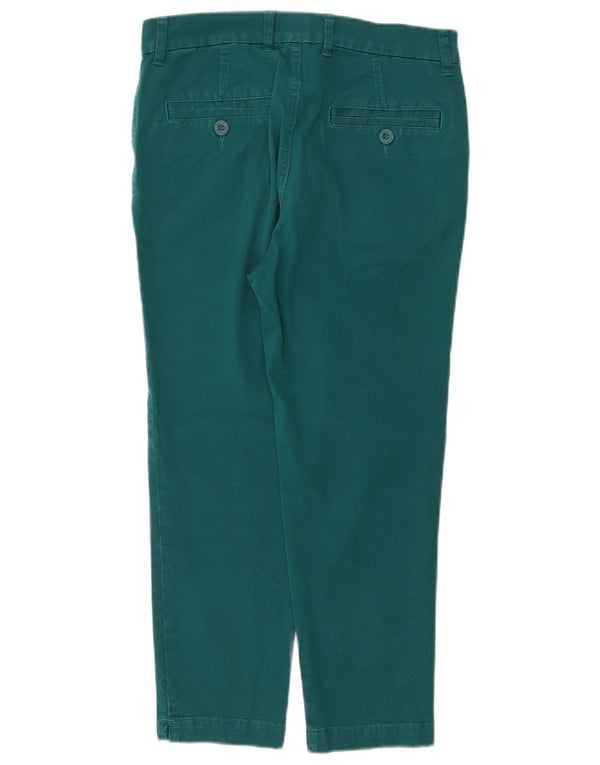 Marks & Spencer Pantalones Cortos Rectos para Mujer UK 12 Medium W32 L25 Verde