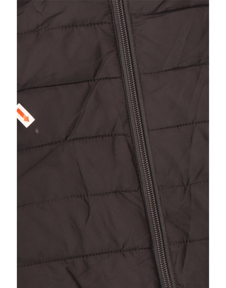 QUIKSILVER Chaqueta acolchada con capucha para niños 13-14 años Grande Negro