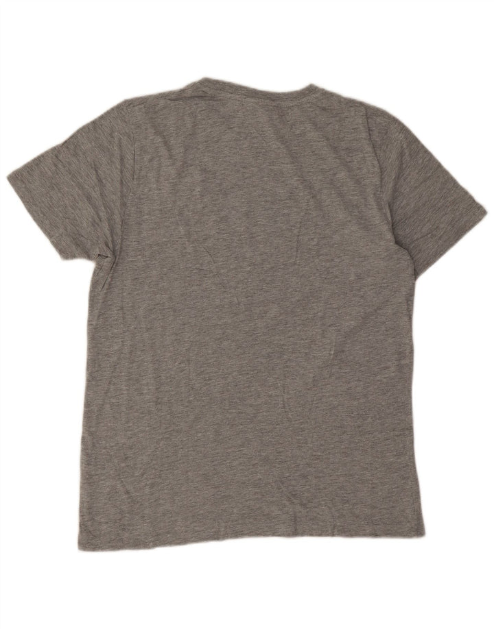 Camiseta Ellesse para hombre con gráfico de algodón moteado en gris medio
