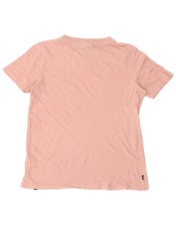 Superdry Camiseta para mujer Top UK 8 Small Pink Cotton