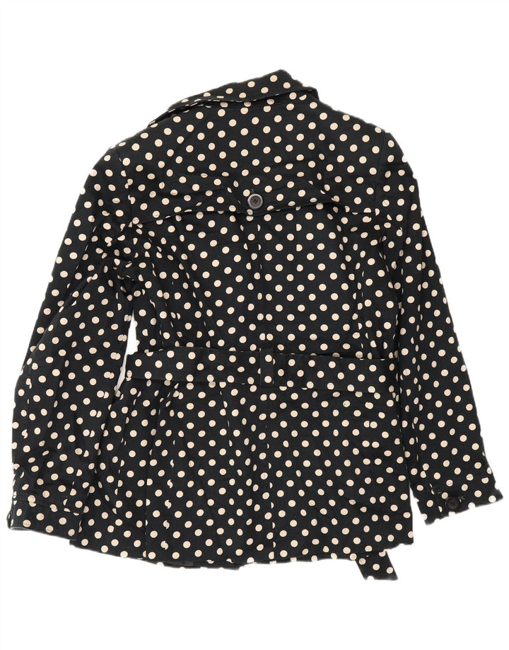 John Lewis Chaqueta de 3 botones para mujer UK 46 Grande Algodón de lunares negros
