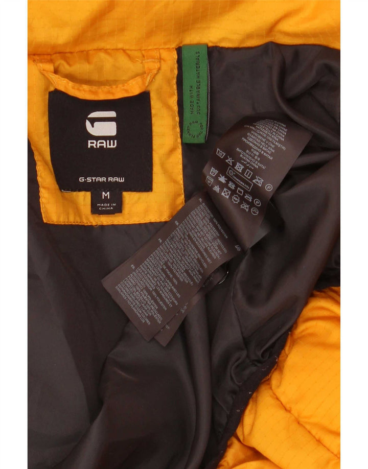 Chaqueta acolchada con capucha para mujer G-Star UK 44 Poliéster amarillo medio