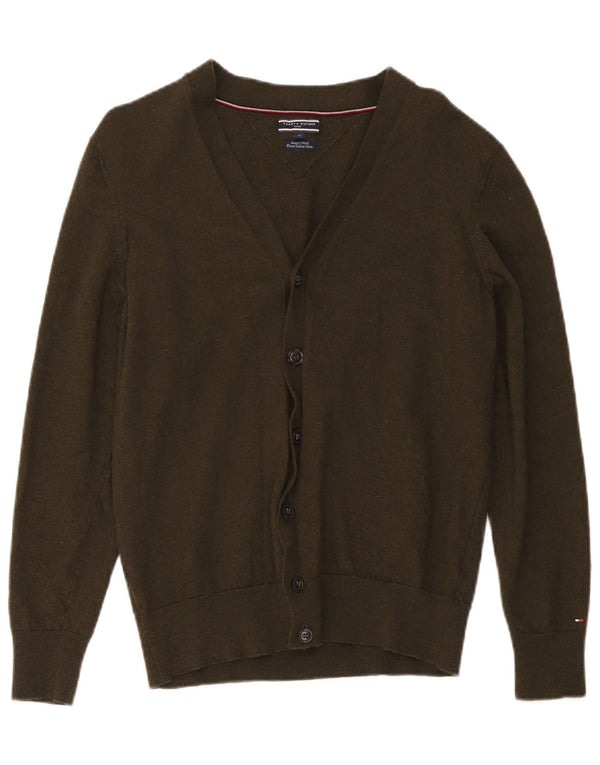 Tommy Hilfiger Suéter Cárdigan para Mujer UK 18 XL Lana Caqui