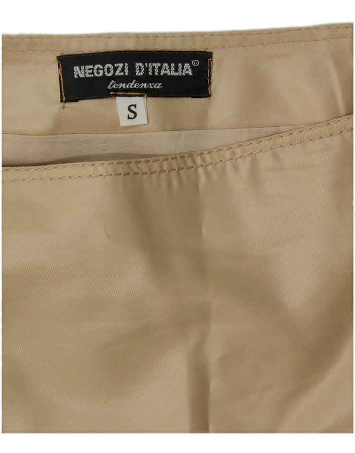 Falda lápiz vintage para mujer pequeña W28 Beige