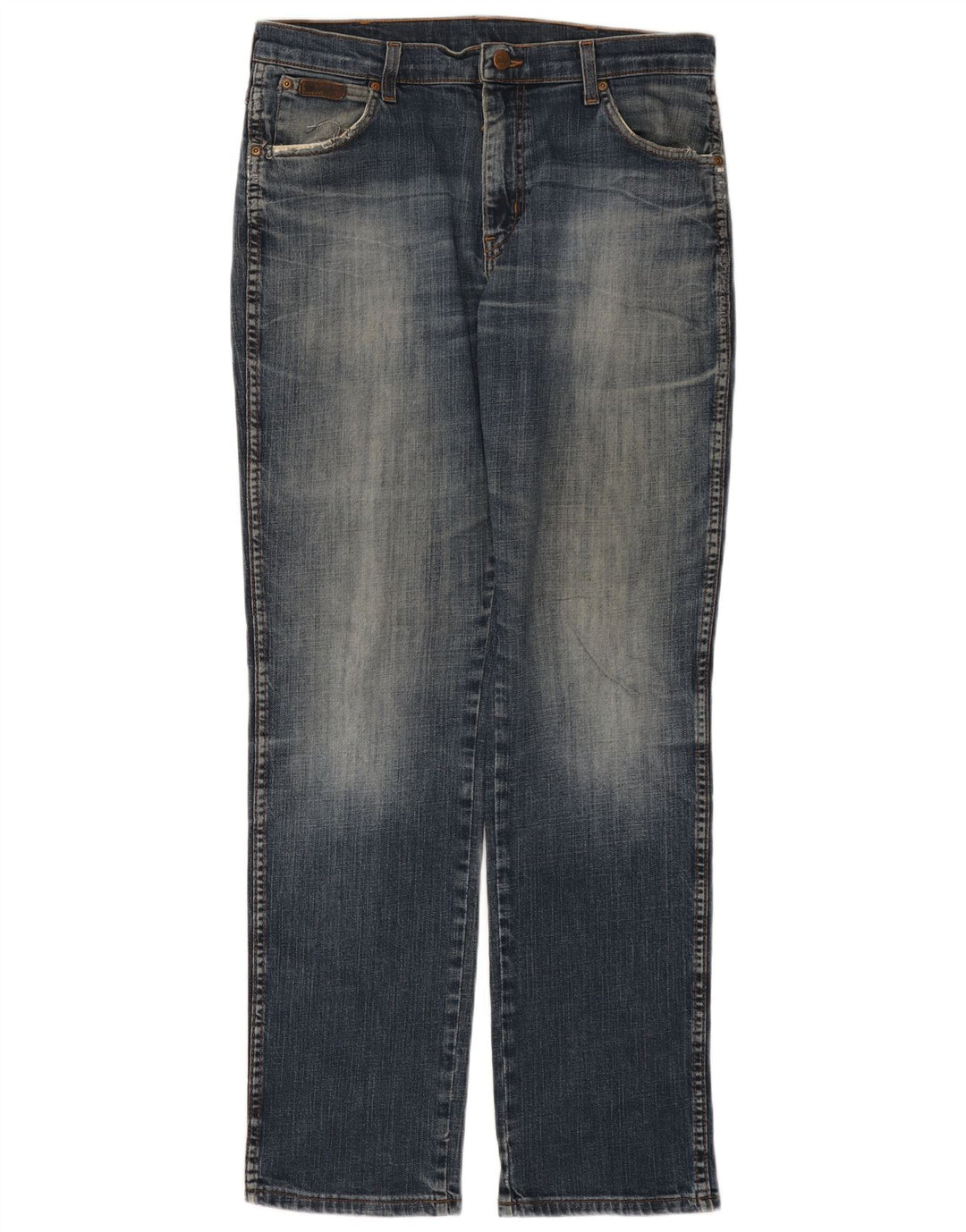 WRANGLER Vaqueros rectos elásticos Texas para hombre W34 L32 Algodón azul