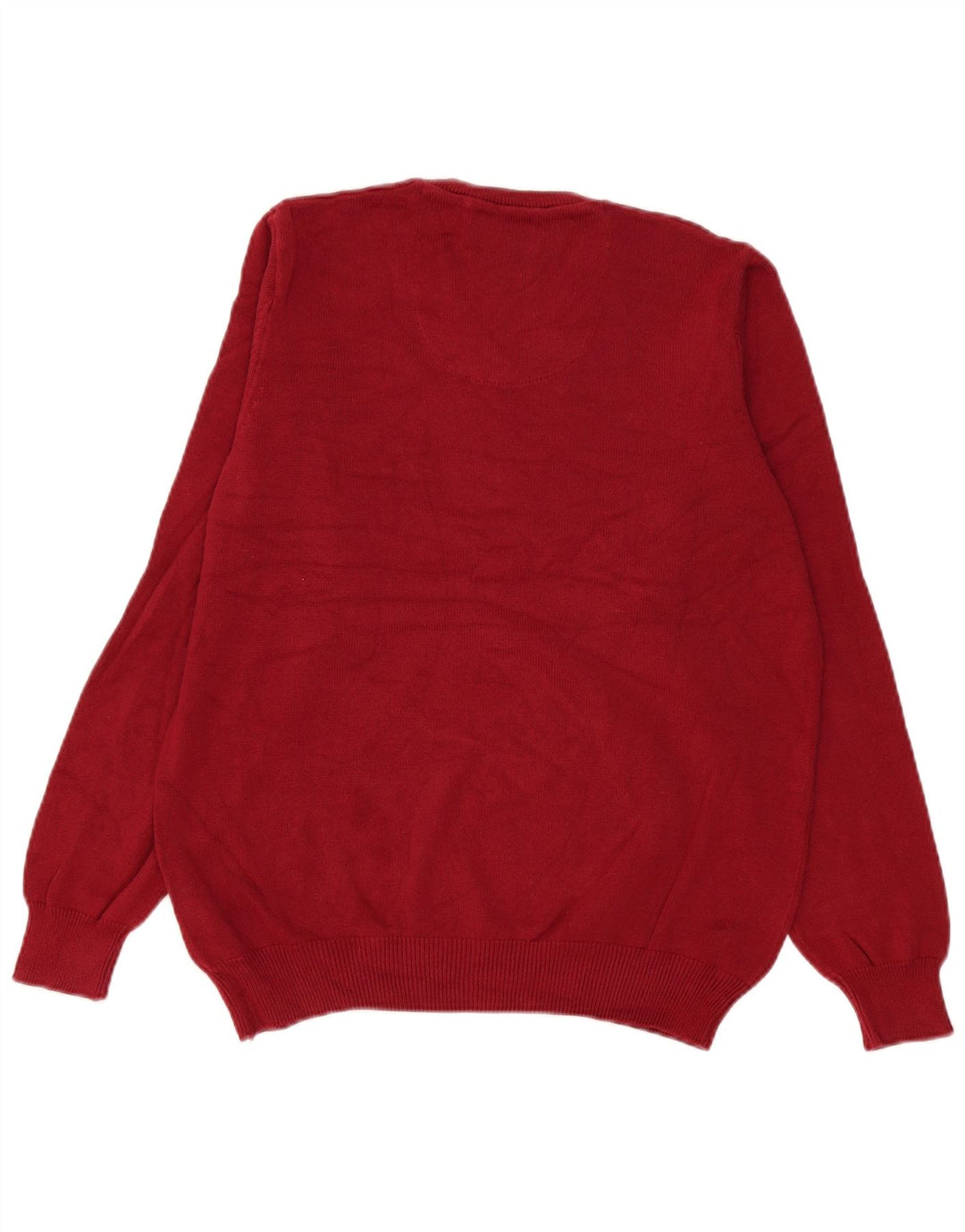 Marks & Spencer Suéter con cuello en V para hombre Algodón rojo medio