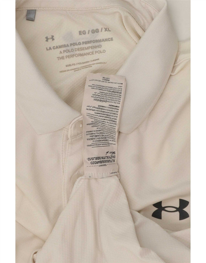 Polo Under Armour Hombre XL Poliéster Blanco