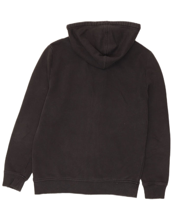 Calvin Klein Jeans - Sudadera con capucha y cremallera para hombre, talla pequeña, algodón negro