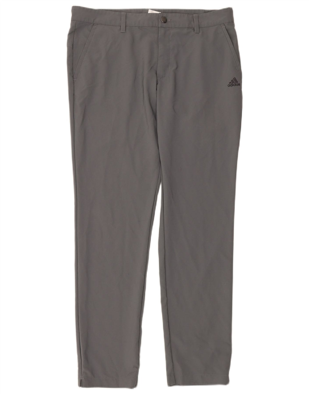 Pantalón chino ajustado ADIDAS para hombre W34 L32 Poliéster gris