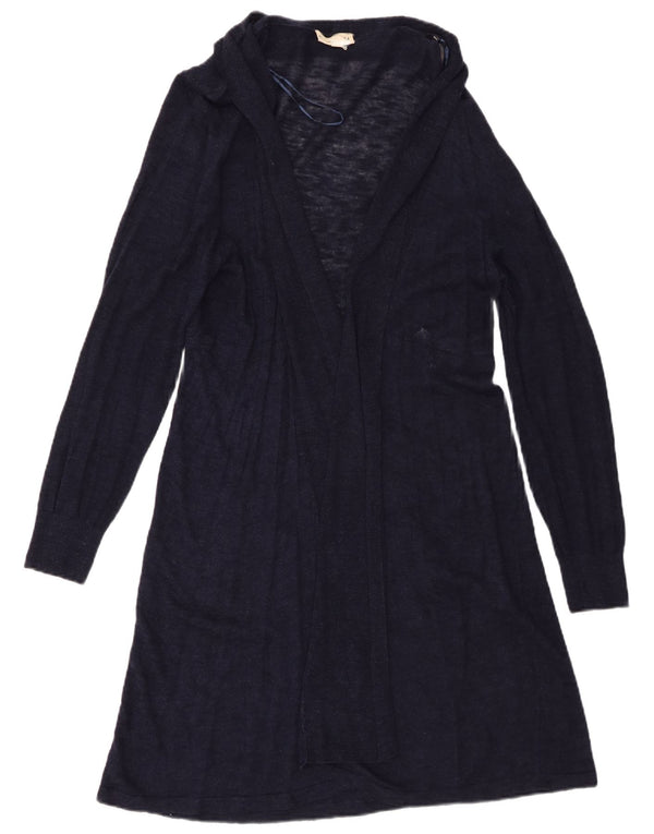 Phase Eight Suéter tipo cárdigan abierto largo para mujer UK 40 XL Lino azul marino
