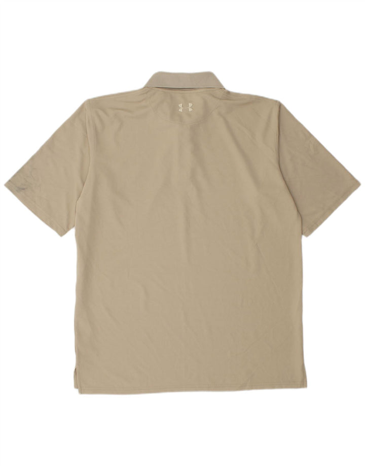 Polo UNDER ARMOUR Hombre Poliéster Beige Medio
