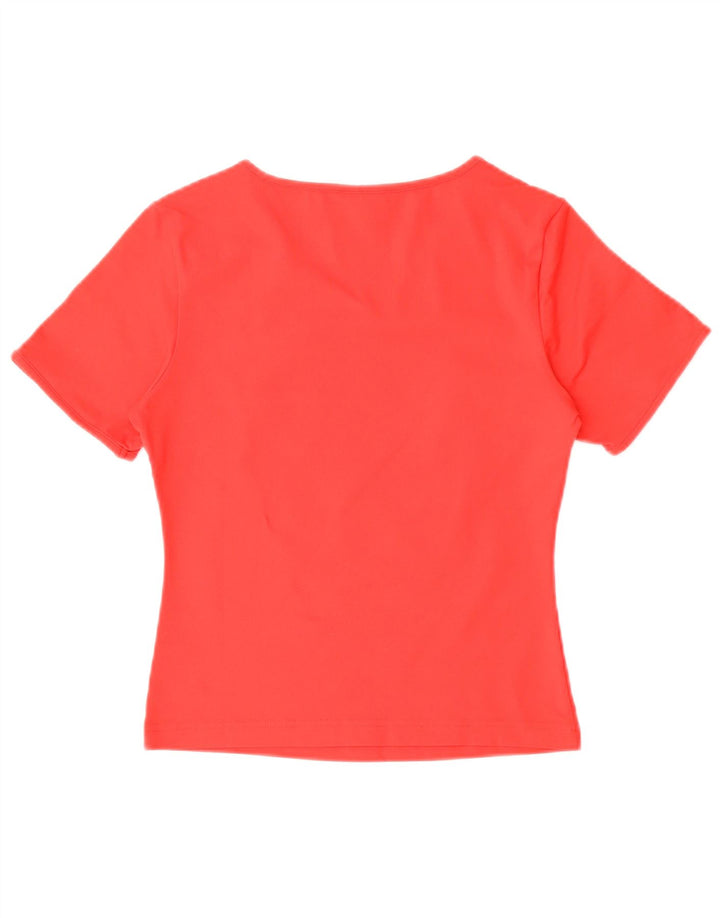 Adidas Camiseta para mujer Top UK 12 Medio Rojo Poliéster