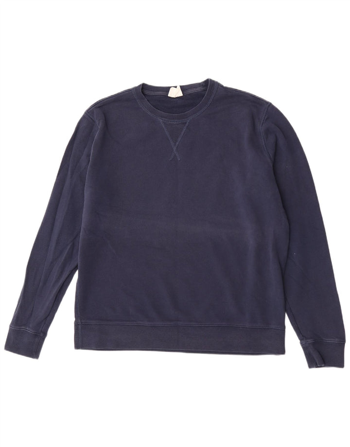 Marks & Spencer Hombre Sudadera Jumper XL Azul Marino Algodón