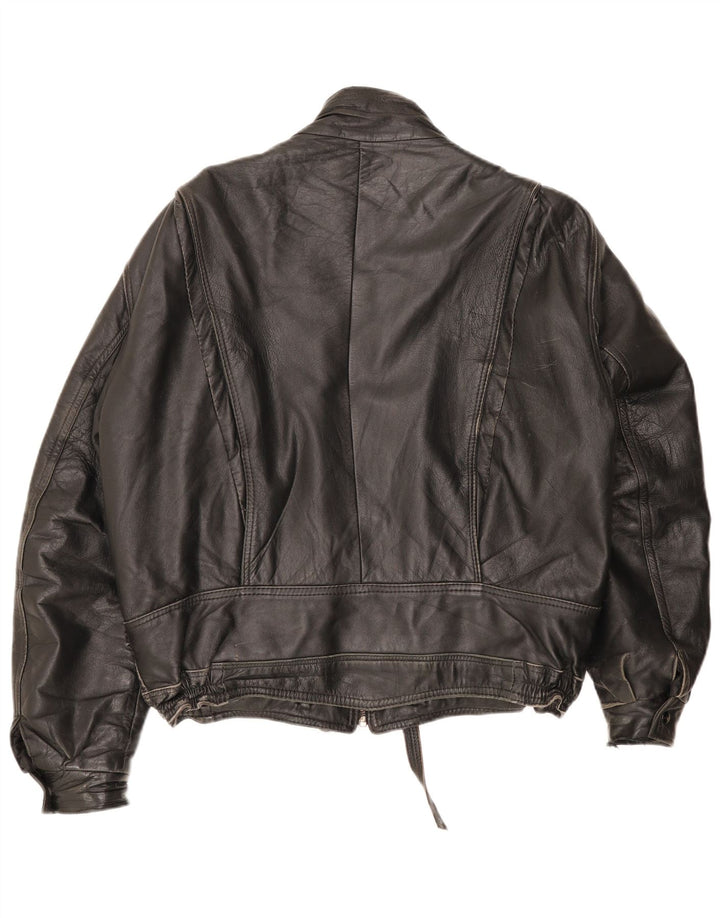 Chaqueta de cuero vintage para hombre Reino Unido 42 XL Rojo
