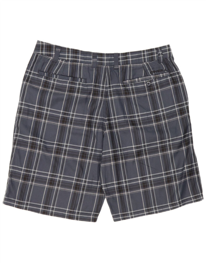 O'Neill Pantalones cortos chinos para hombre W40 XL Poliéster a cuadros azul marino