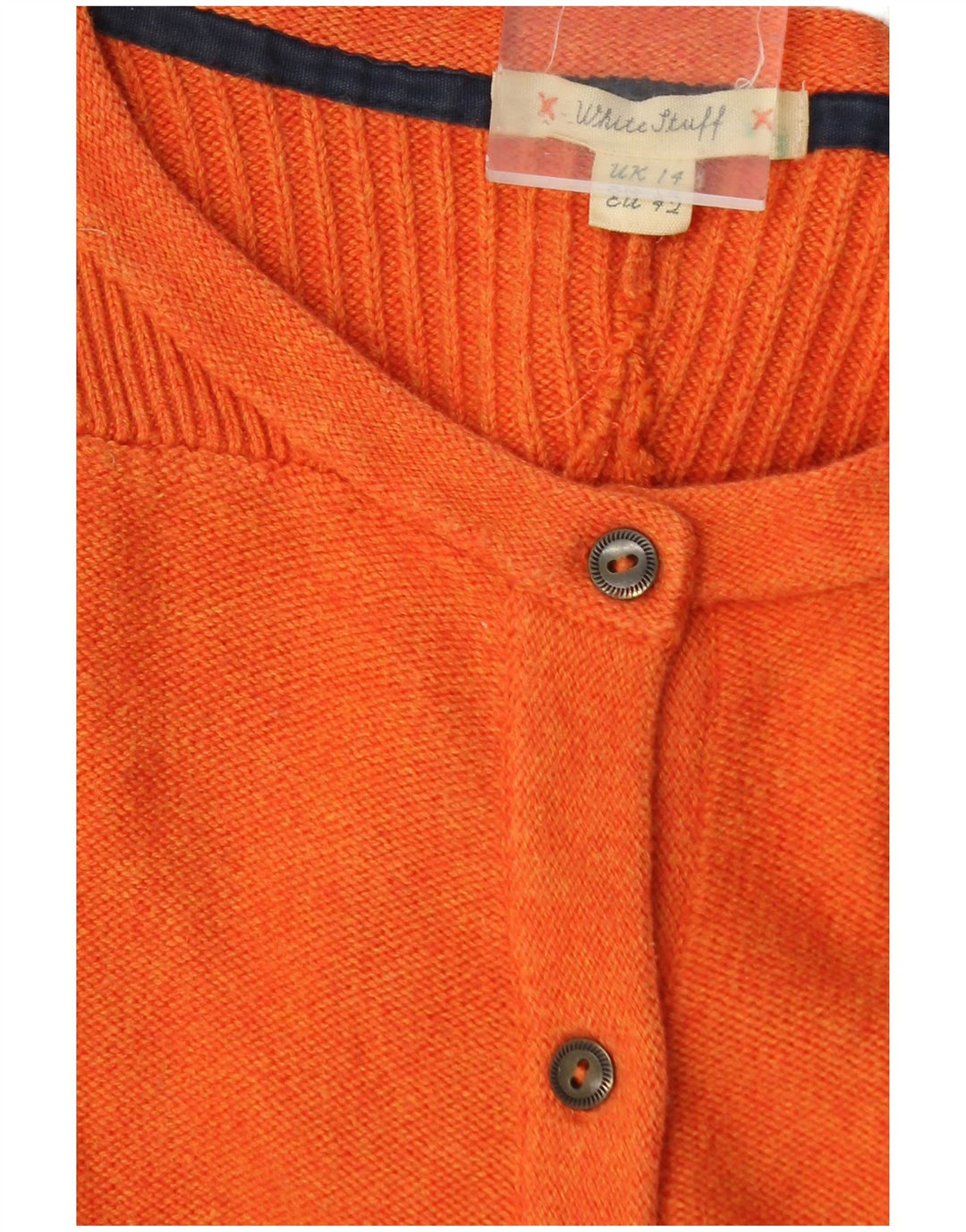 Cárdigan corto para mujer de White Stuff, talla 44, color naranja mediano