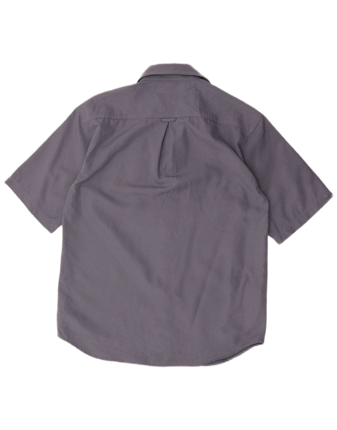 Columbia Camisa De Manga Corta Para Hombre Small Blue Gingham Poliéster