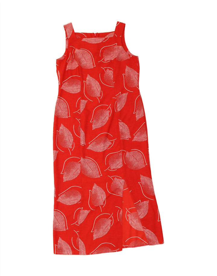 SASHA Womens Abstract Pattern Sleeveless Sheath Dress UK 14 Large Red Vintage Sasha and Second-Hand Sasha from Messina Hembry 