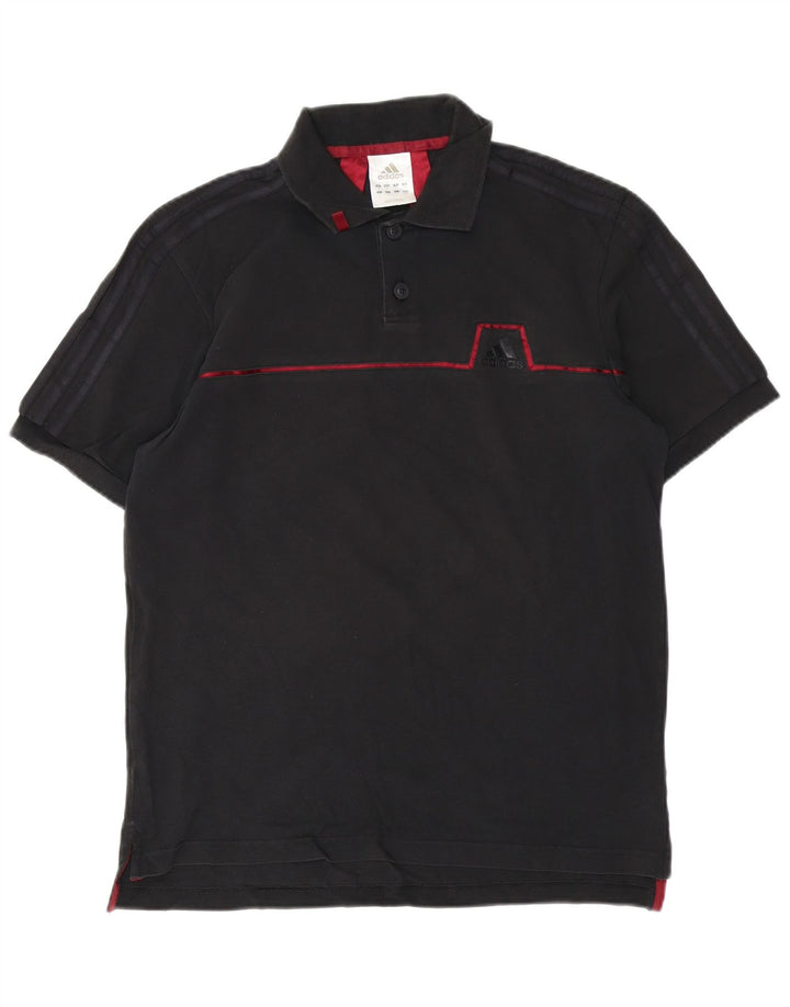 Polo Adidas Hombre Algodón Negro Mediano