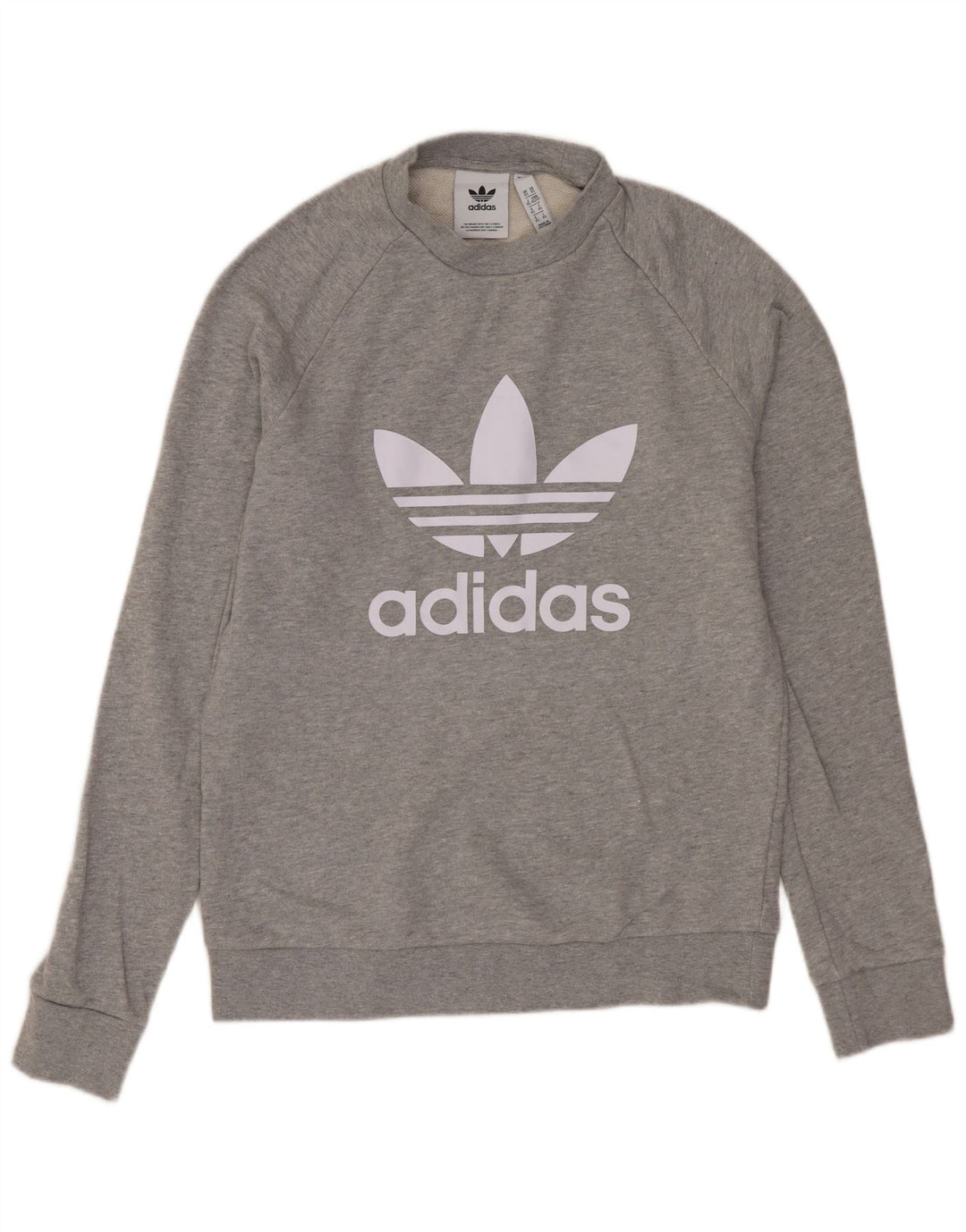 ADIDAS Sudadera gráfica para hombre Jumper XS Gris Algodón