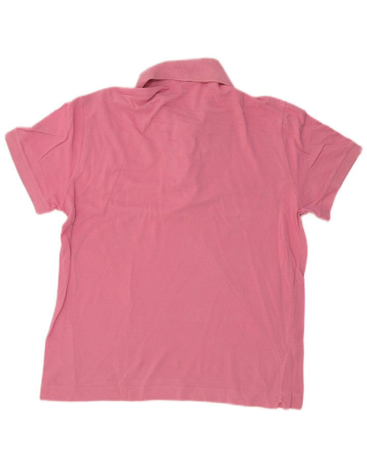LACOSTE Polo para hombre talla 4 mediano algodón rosa