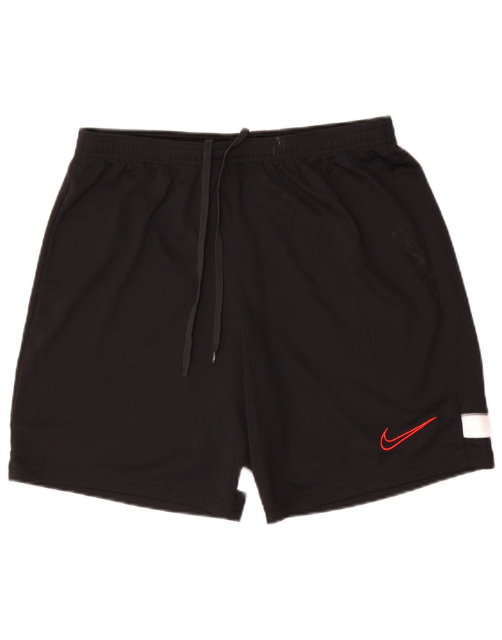Pantalones cortos deportivos Nike Dri Fit para hombre Poliéster color block negro mediano