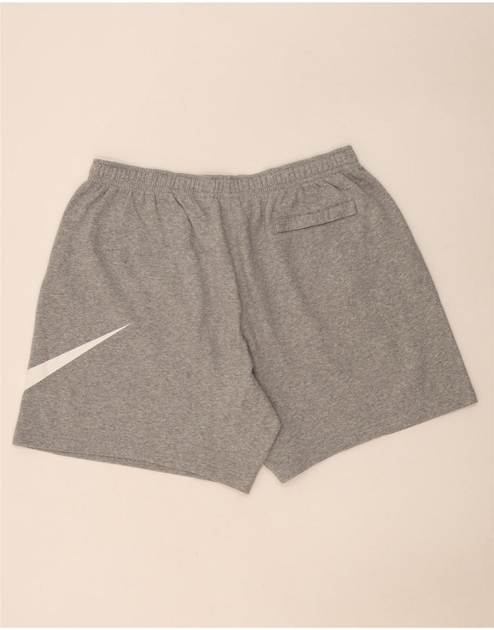 Nike - Pantalones cortos deportivos gráficos para hombre, talla 3XL, algodón gris