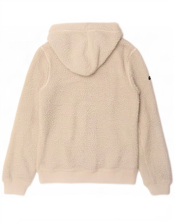 Superdry Chaqueta Polar Con Capucha Para Hombre UK 38 Medium Off White Poliéster