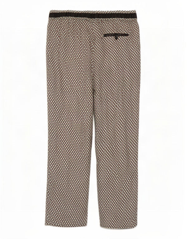 Zara Mujer Pantalones Cortos De Cintura Alta Pegged XL W32 L27 Verde Geométrico