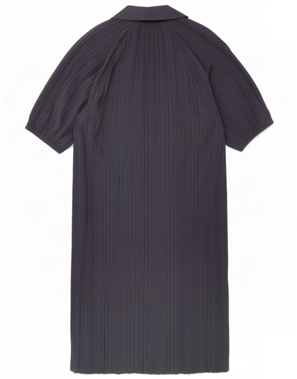Zara Vestido maxi polo extragrande para mujer UK 46 Large Viscosa azul marino