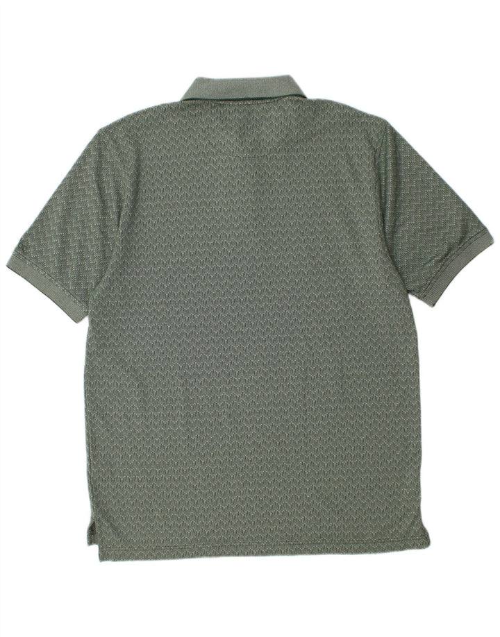 Polo Izod Hombre Algodón Chevron Verde Medio