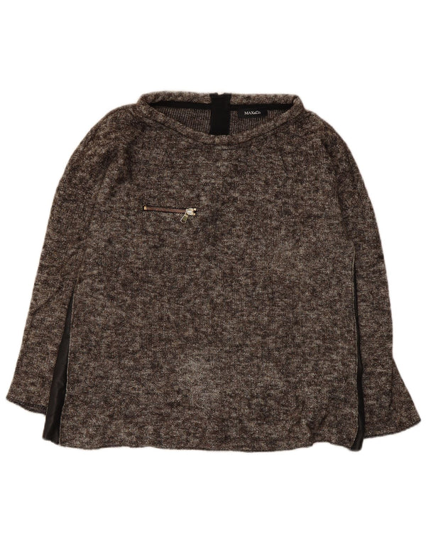 Max & Co. Top para mujer de manga larga UK 42 Marrón medio moteado