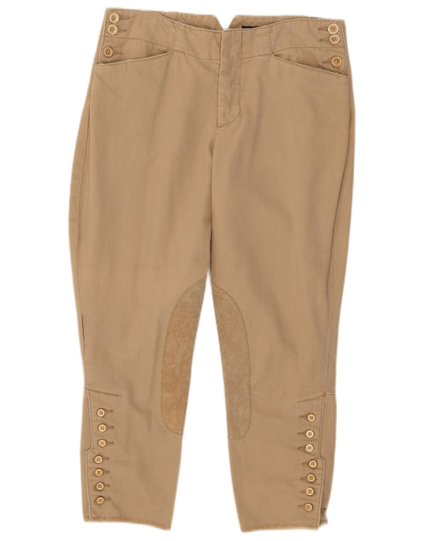 Ralph Lauren - Pantalones ajustados para mujer, talla 10, talla grande, W30 L24, color beige