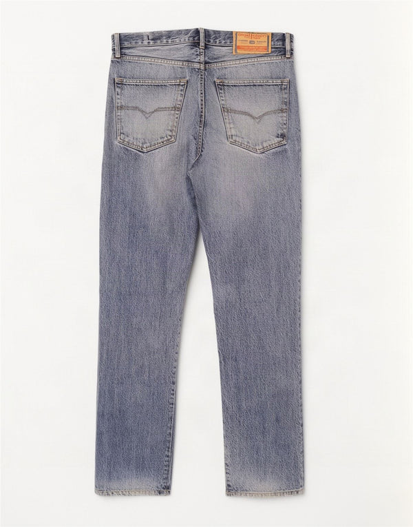 Diesel Vaqueros Rectos Hombre W34 L30 Algodón Azul