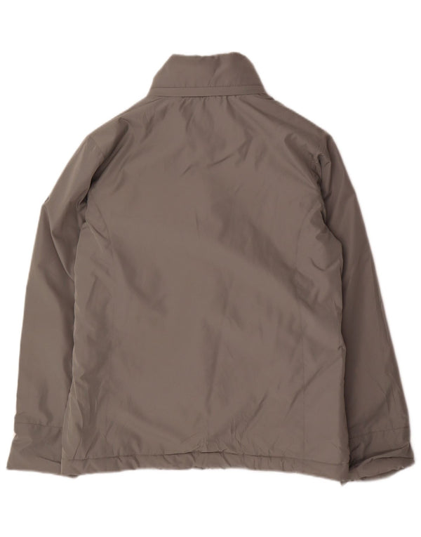 Champion Chaqueta Acolchada De Gran Tamaño Para Mujer UK 10 Small Grey Nylon