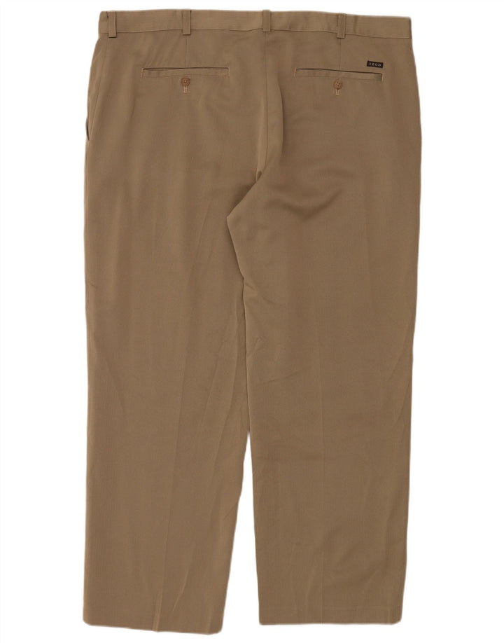 Pantalón Chino Recto Izod Hombre W42 L30 Poliéster Beige