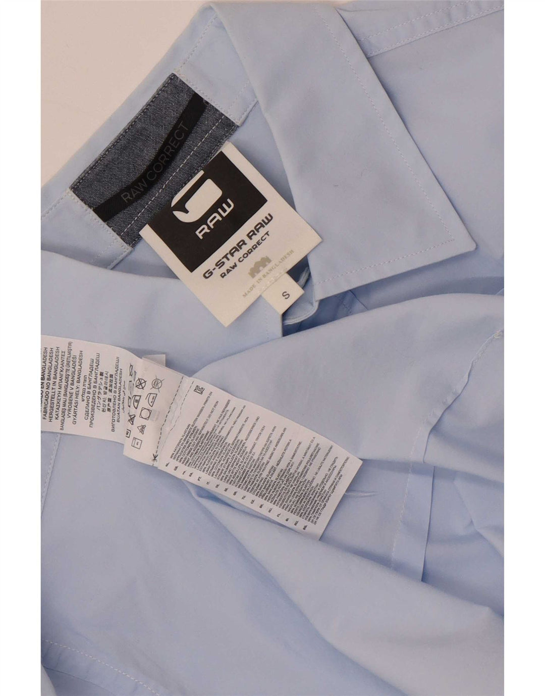 Camisa G-Star Hombre Pequeña Algodón Azul