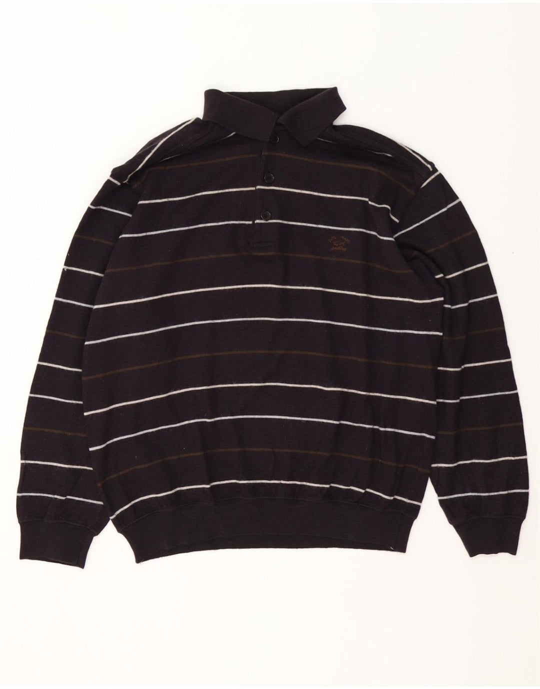 PAUL & SHARK Jersey tipo polo con cuello tipo polo para hombre, color azul marino mediano