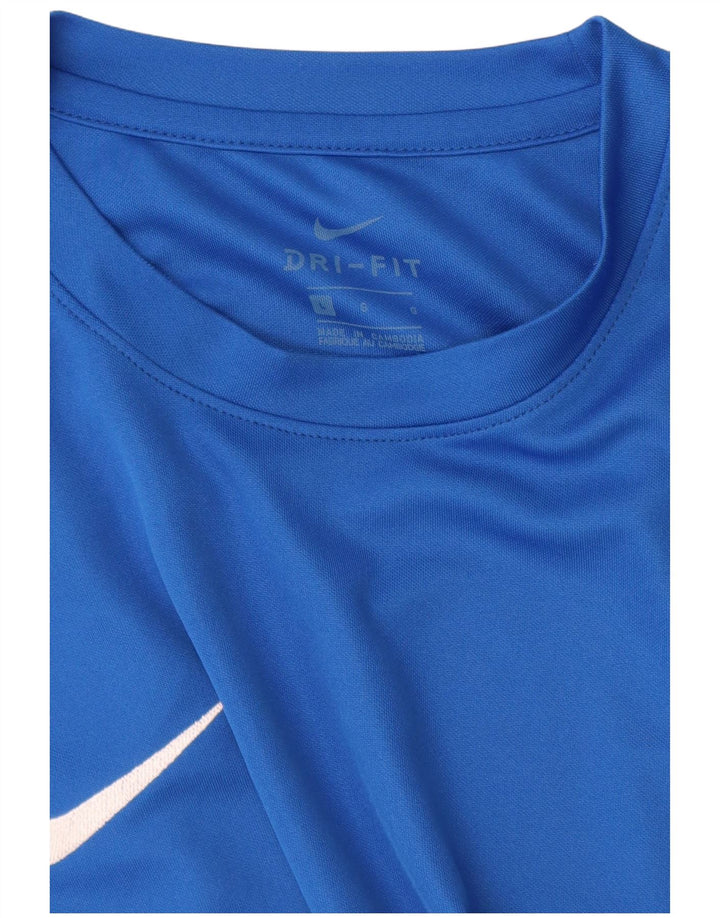 Camiseta Nike Dri Fit para hombre, talla grande, azul