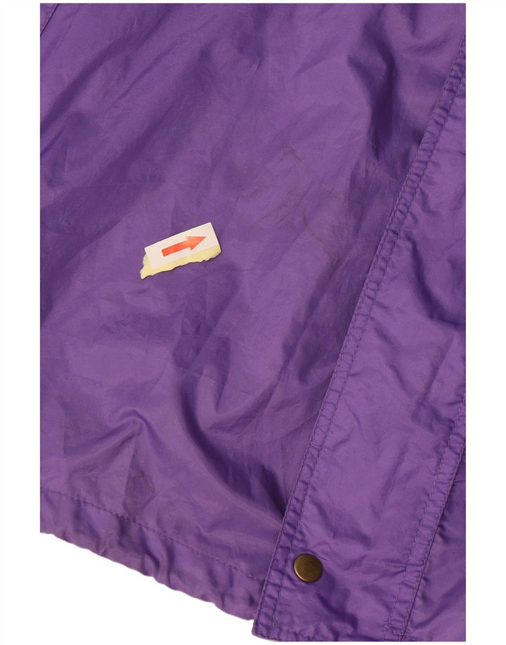 Capt. Cook Chaqueta impermeable con capucha para hombre UK 44 2XL Púrpura Colorblock Retro