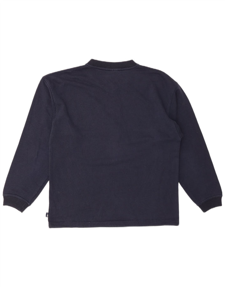 REEBOK Hombre Sudadera Jumper Small Azul Marino Algodón