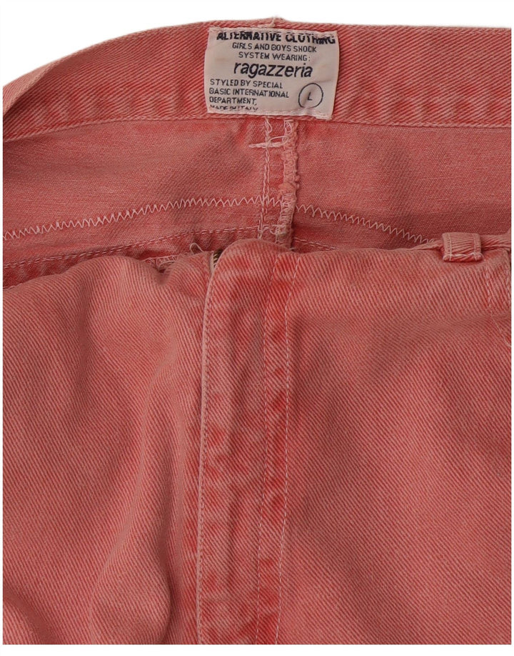 Vintage mujer jeans cónicos grandes W32 L29 rosa