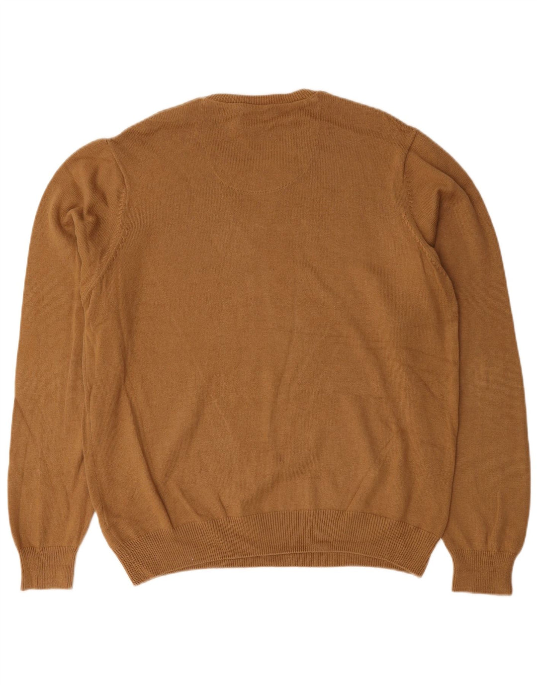 Marks & Spencer - Jersey de cuello redondo para hombre, color azul, talla grande, color beige