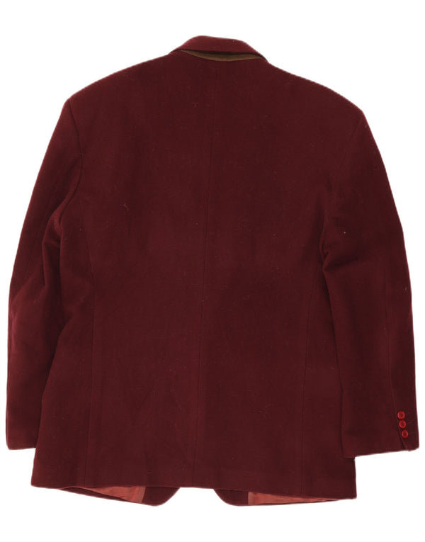 Pit Stop Chaqueta tipo blazer de 2 botones para hombre IT 54 2XL Lana burdeos
