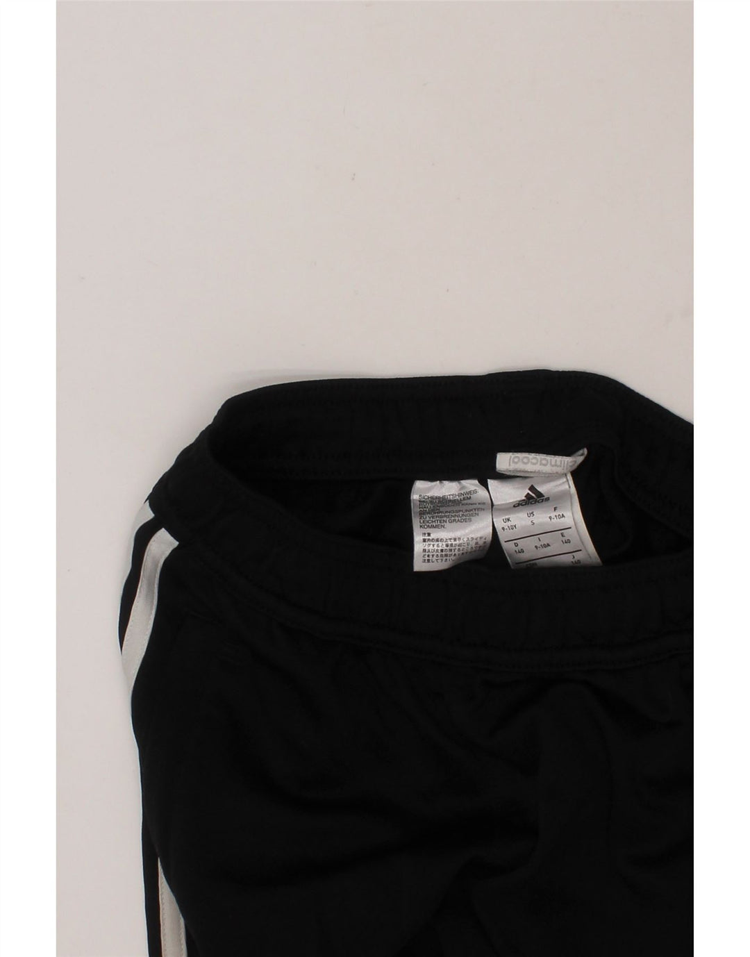 ADIDAS Boys Climacool Tracksuit Trousers 9-10 Years  Black Polyester Vintage Adidas and Second-Hand Adidas from Messina Hembry 