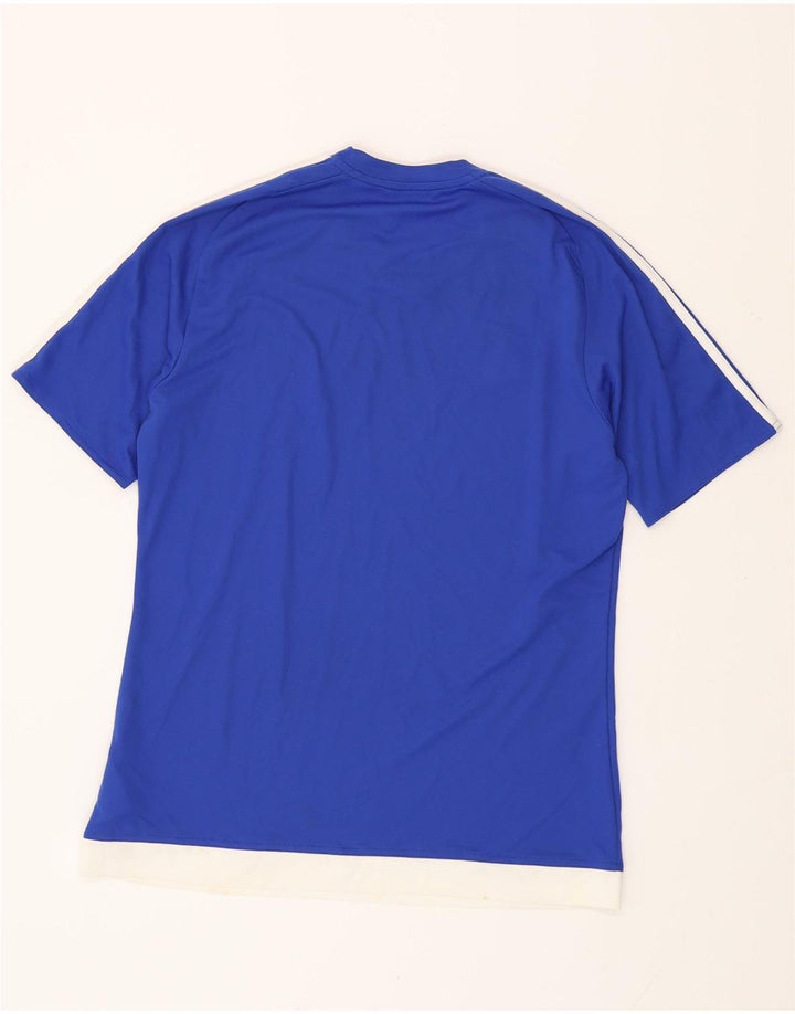 ADIDAS Camiseta Climalite para hombre Top Azul medio Colorblock Poliéster